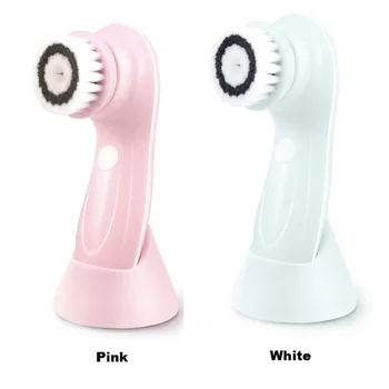 

Electric Face Cleansing Brush - Waterproof Face Exfoliator Rechargeable Cleanser Massager Scrubber with 2 Replacement Heads CE