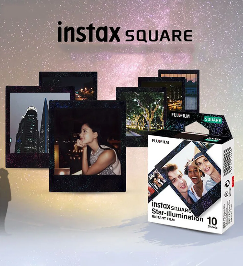 Фотобумага Fuji instax квадратная Звездная фотобумага 10 листов для фотобумаги sq6/SP-3/sq10
