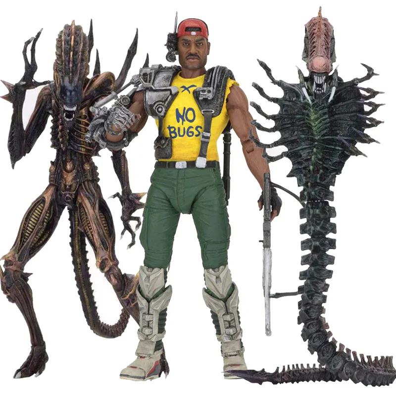 

NECA Series 13 Aliens Scorpion Snake Alien Sgt Apone Kenner Action Figure Model Toys Doll For Gift