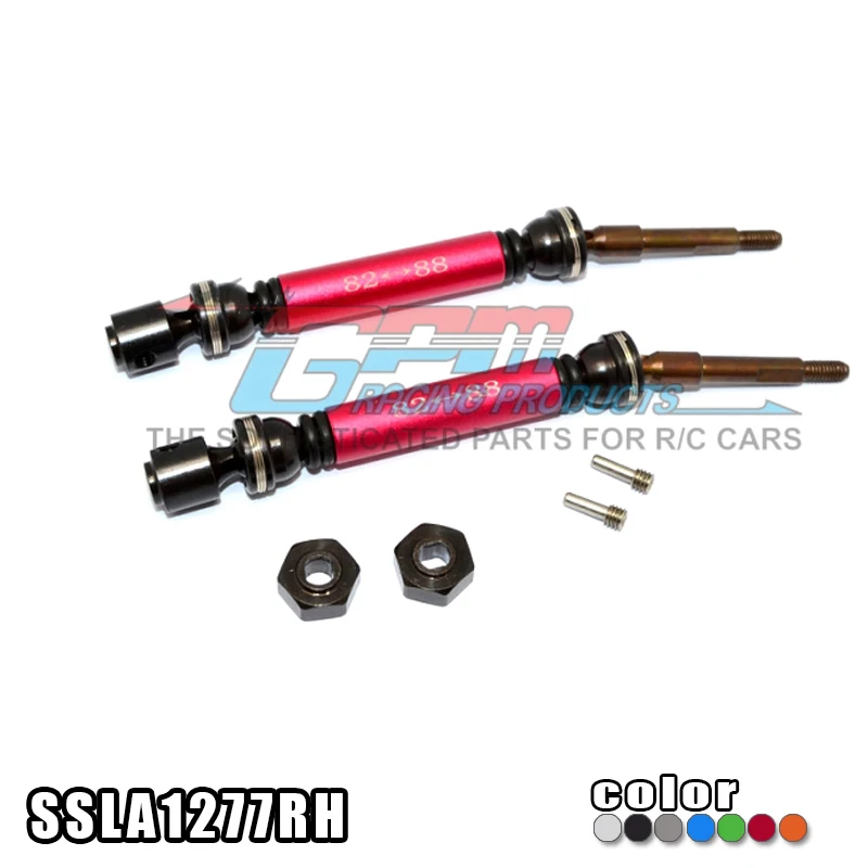 GPM STEEL+ALUMINIUM REAR CVD DRIVE SHAFT WITH 12MMX6MM WHEEL HEX For TRAXXAS RUSTLER VXL 37076-3 RC Upgrade | Игрушки и хобби