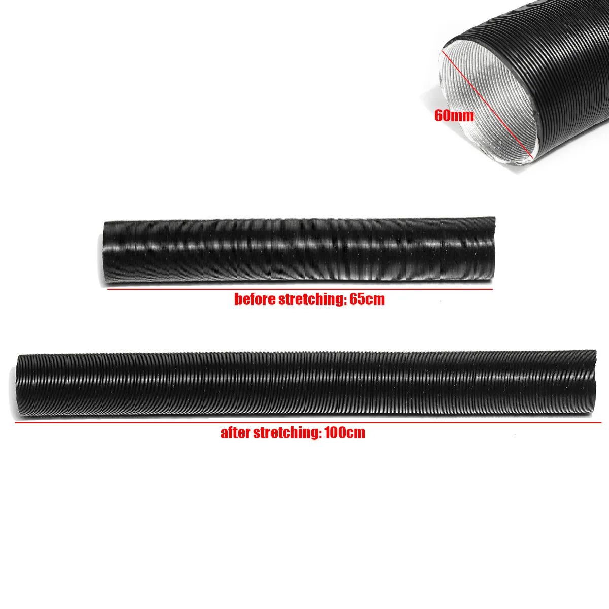 Tuyau Chauffage Voiture 60Mm Id 300Cm Long Max L Chaud