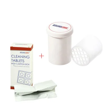 

BTE Hearing Aid Earmold Cleaner Cleaning Tablet Six Cleaning Tablets with One Cleaning Jar