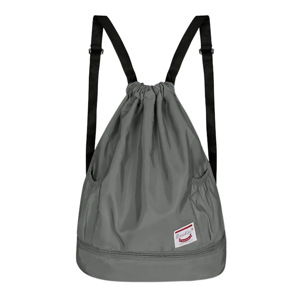 Мешочек с кулиской Спорт тренажерный зал мешок унисекс водонепроницаемый для бега велосипеда альпинизма открытый нейлоновый рюкзак; спортивная сумка для мужчин и женщин - Цвет: GY