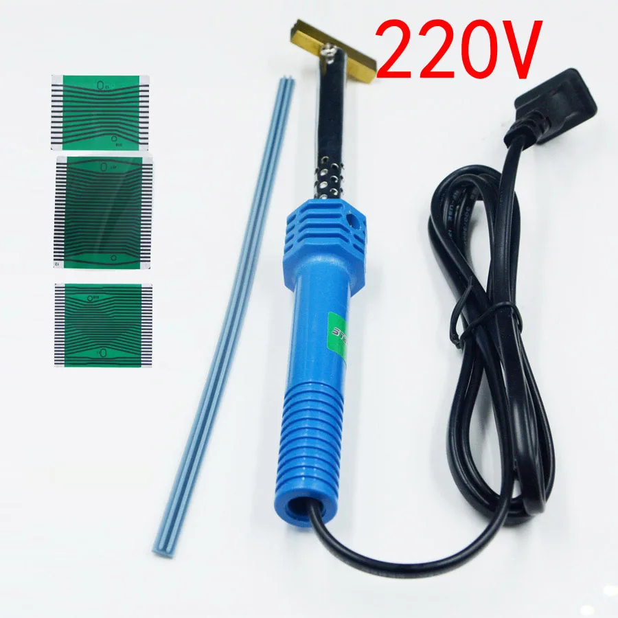 200-250v 3 шт. приборного кластера пиксельный ленточный кабель Плоский ЖК-разъем приборной панели дисплей для Mercedes Benz W210 W202+ 1 шт. паяльник - Цвет: 200-250v