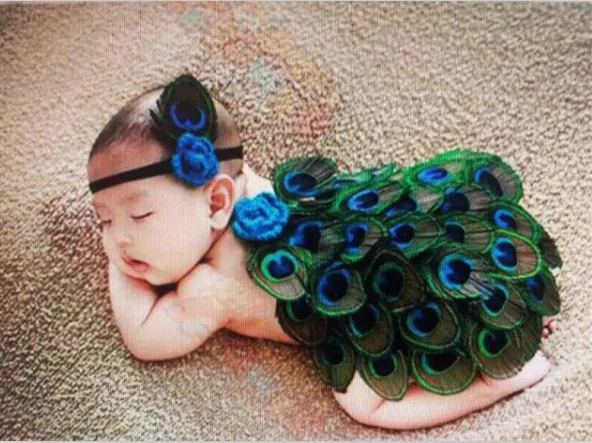 Костюм павлина студия новорожденных реквизит шляпы Infantil животных Fotografia милый павлин одежда для малышей реквизит для фотографии