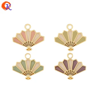 

Cordial Design 100Pcs 15*17MM Jewelry Accessories/Fan Shape/Paint Effect/Earring Connector/Hand Made/DIY Making/Earring Findings