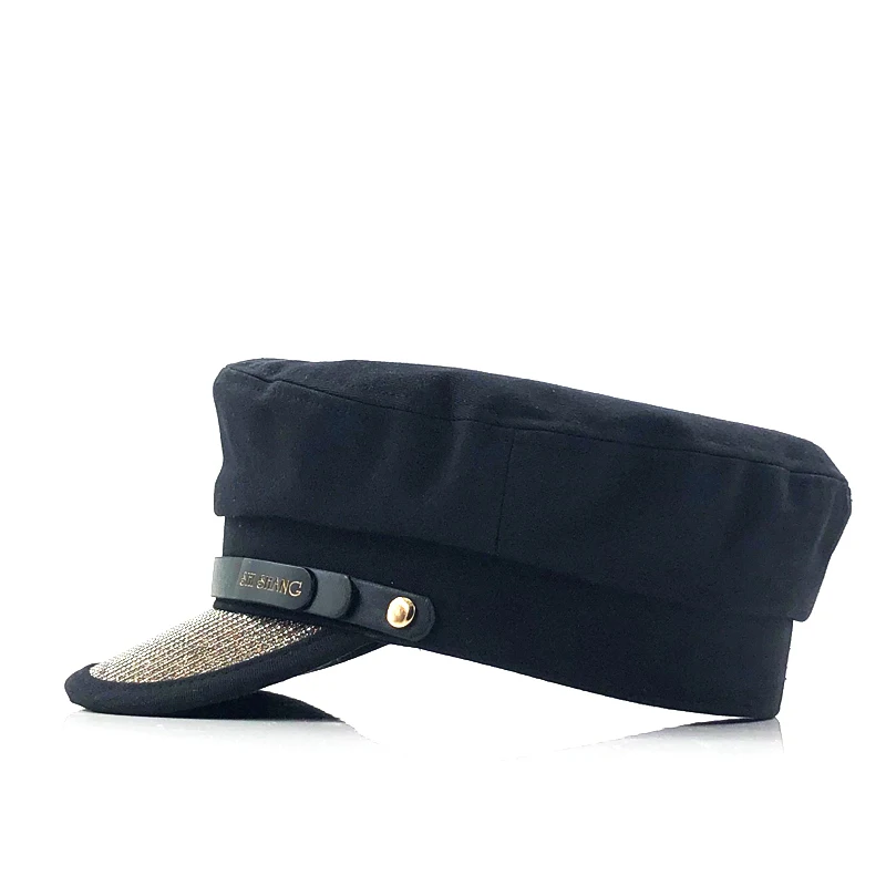 Новые осенние Восьмиугольные шляпы для женщин плоская бейсбольная Кепка в стиле милитари дамские Твердые крышки Женские повседневные береты шляпа бренда Gorra militar