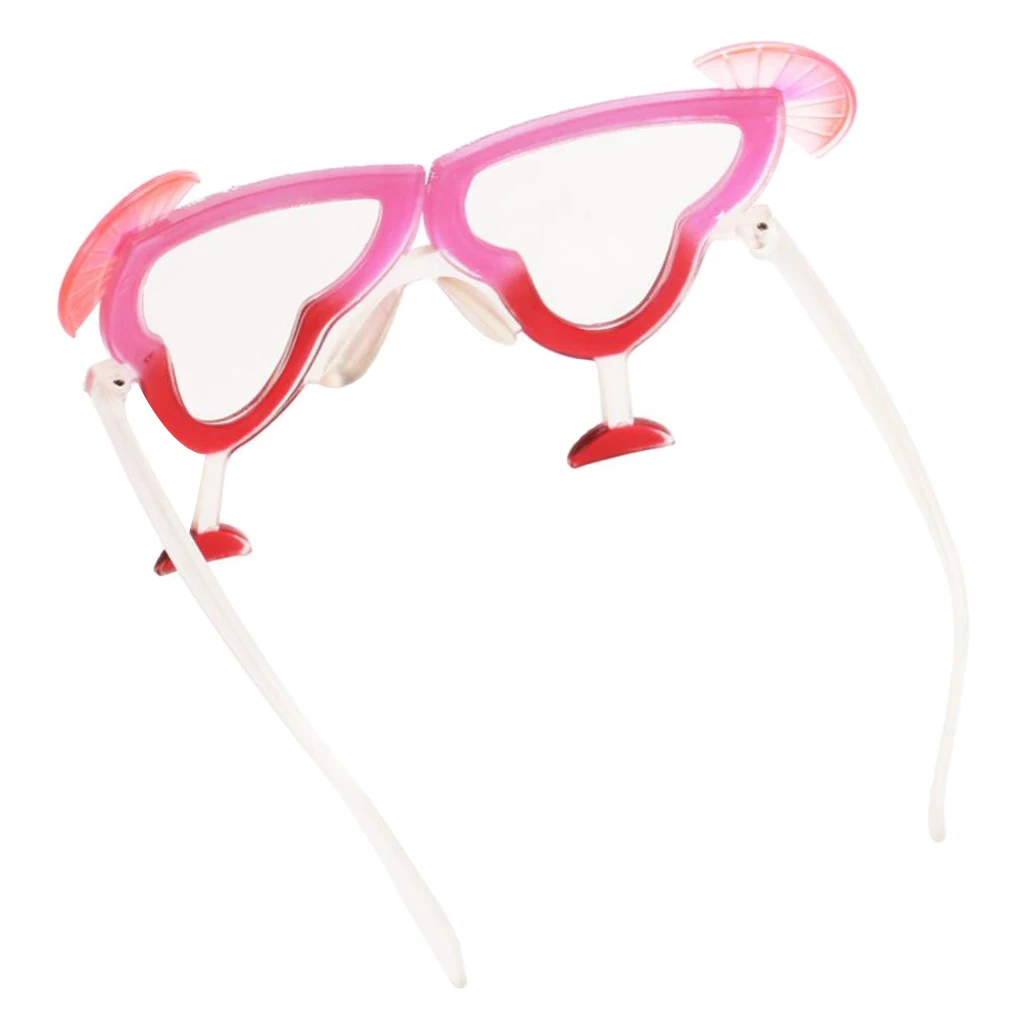 Margarita Goblet Drink Glasses Beach Cocktail Party Sunglasses Tropical Prop