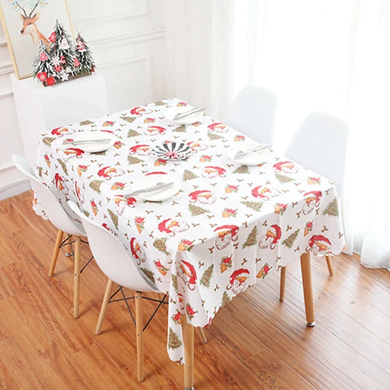 Домашняя скатерть Рождественская декоративная ткань художественная Скатерть прямоугольная чайный стол с принтом инновационное