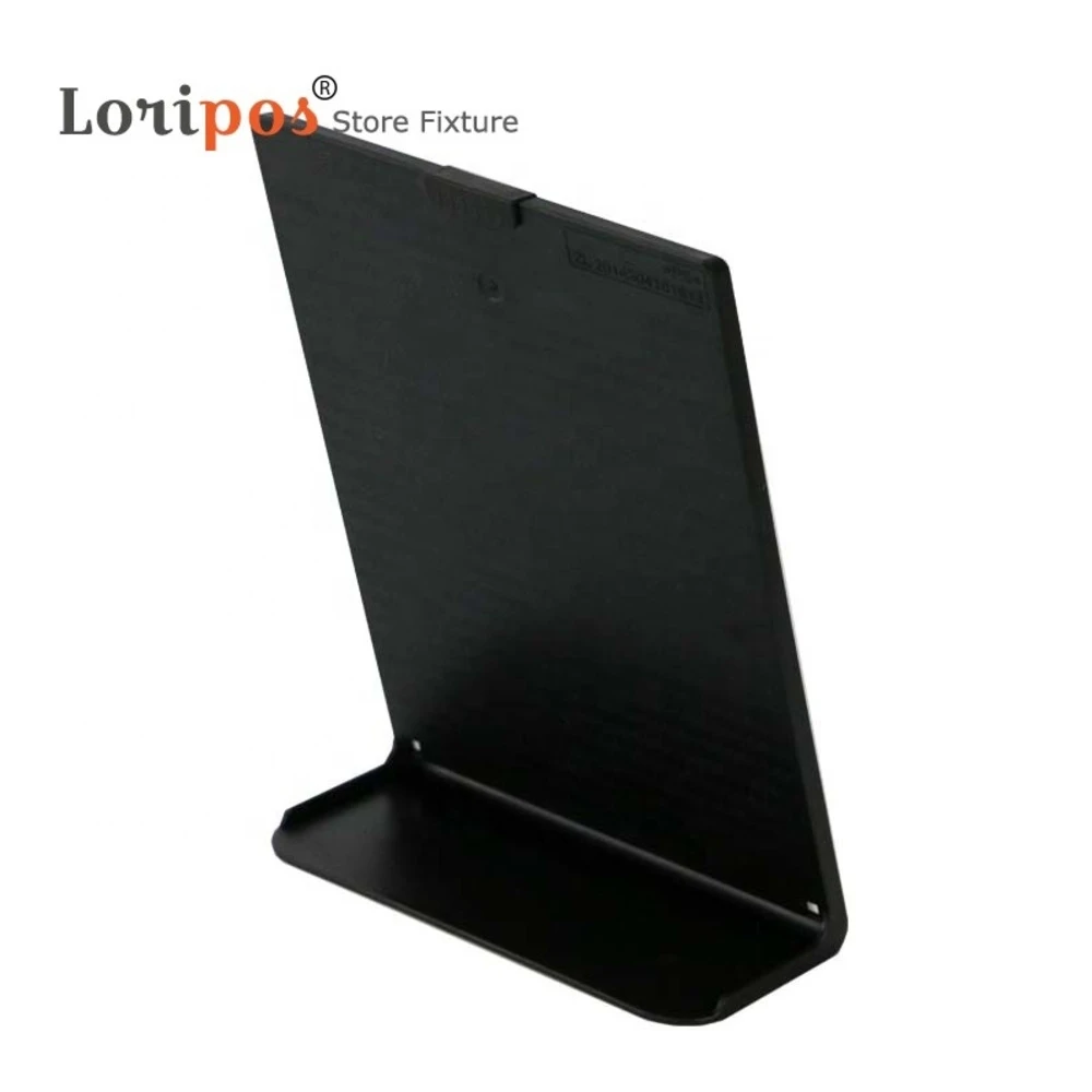 A4 l Shape Tabletop Acrylic Menu Sign Holder Promotion Products Counter Leaflet Flyer Poster Holder Display Stands Frame
