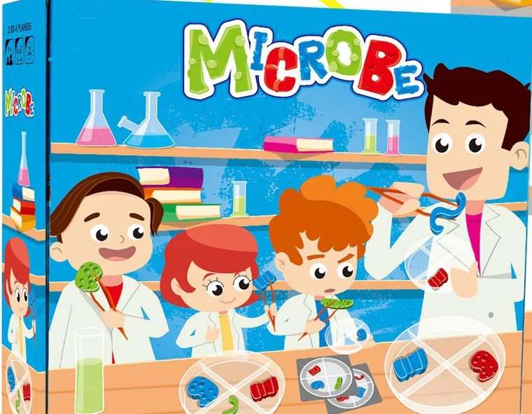  Table game microbial biology science desktop toy game Microbial Science hands-on ability