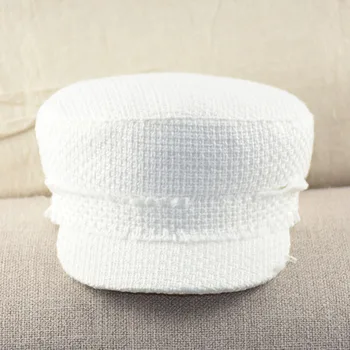 

Fashion style navy hat casual wild flat top hat travel size sealing female hat autumn and winter fashion hat