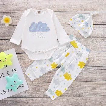 

HIPAC 2PCS Boutique Kids Clothing Baby Boy Clothes Set Girls Costumes Toddler Girl Outfits Unisex Casual Cotton Cartoon