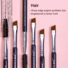 Jessup Eyebrow Makeup Brush Dual-head Eyebrow Eyelash Brushes Eye Make Up Cosmetics Beauty Tools Synthetic Hair Wood Handle 2