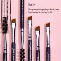 Jessup Eyebrow Makeup Brush Dual-head Eyebrow Eyelash Brushes Eye Make Up Cosmetics Beauty Tools Synthetic Hair Wood Handle 2