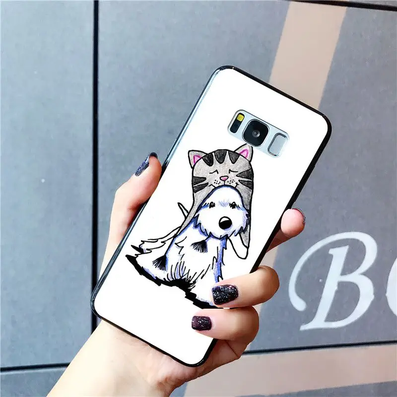 Cute Cartoon yorkshire terrier dog puppy