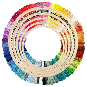 

100/50 PCS Random Color Embroidery DIY Silk Line Branch Threads Similar DMC Thread Floss Skein Cross Stitch Cotton Sewing Thread