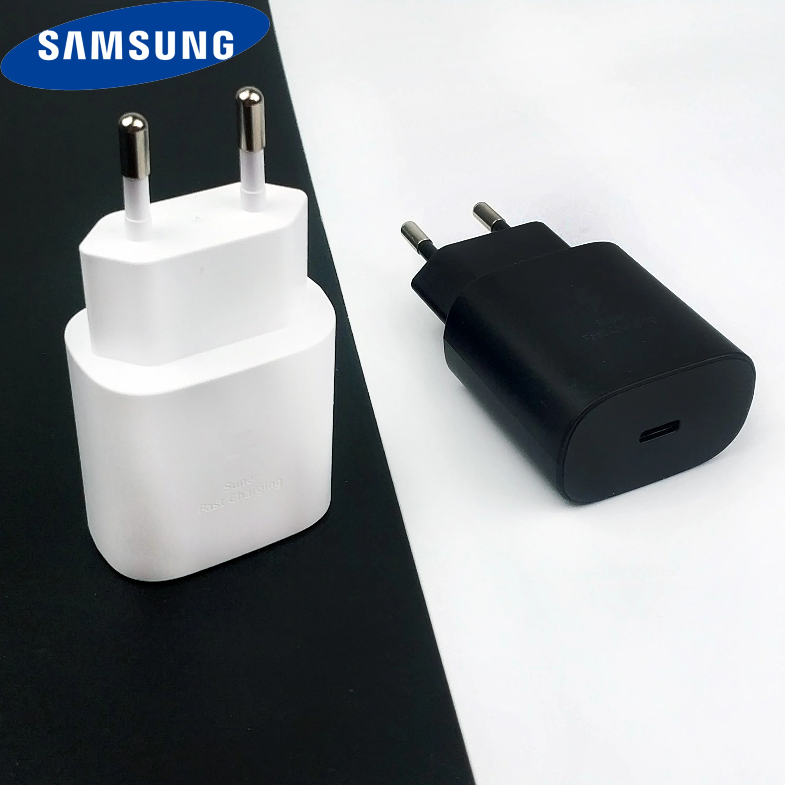 

Original Samsung S10 mobilephone Charger Usb type-c EU travel 25w USB PD PSS wall super fast charging adapter For galaxy note 10 Mi 9