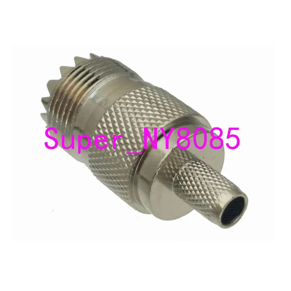 Коннектор UHF female SO239 jack обжимной RG8X RG 8X LMR240 4C 2V кабель|cable connector crimp|cable connectorl |