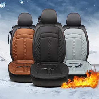 

On Selling Car Heated Seat Cushion Cover Auto 12v Heating Heater Warmer Pad Winter Front Car Electric Seat Cushion Cover#P15
