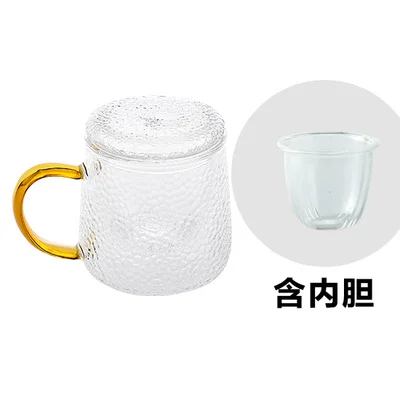 Маленький термостойкий стеклянный чайник с заваркой, китайский Чайник Пуэр, Кофеварка, удобный офисный чайник - Цвет: 1pc
