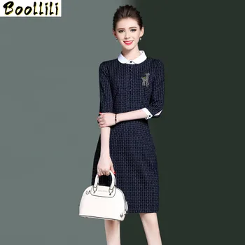 

Boollili 2020 Autumn Casual Dress Female Slim Elegant Dresses For Women Office Short Dress Women's Clothing robe femme