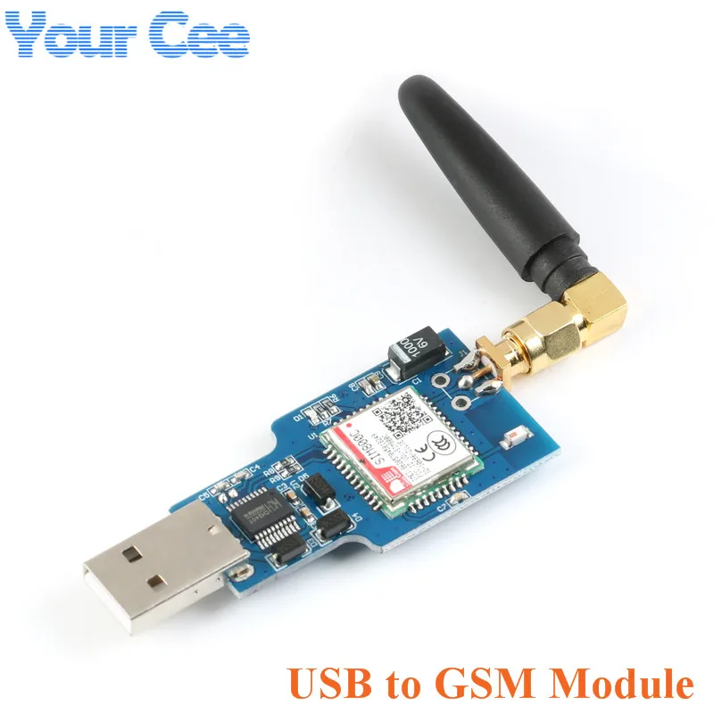 SIM800C макетная плата SIM800 Core Board Quad-band GSM/GPRS IOT Беспроводная связь трансивер с Bluetooth - Цвет: USB to GSM Module