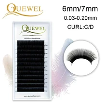 Искусственные норковые ресницы для наращивания, 12 рядов, индивидуальные ресницы Maquiagem Cilios для профессиональных мягких норковых ресниц Quew