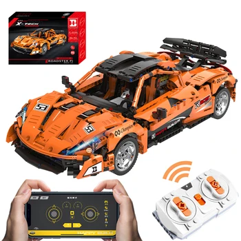 

1363Pcs 1:12 Tall Brick Sports Car Building Block Model DIY Construction Model Educational Toy For Kid Adult - Dynamic Version