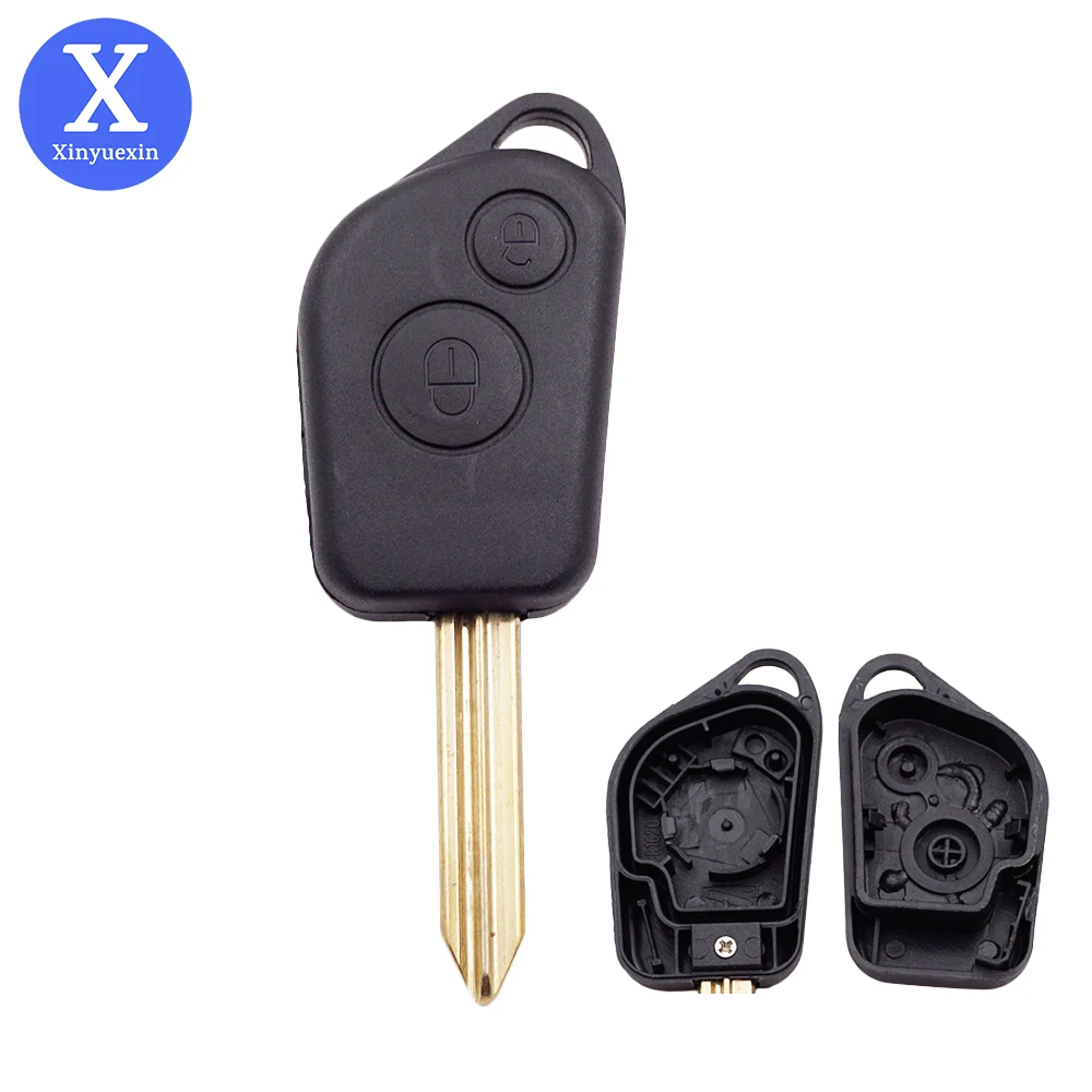 Xinyuexin Remote Car Key Case For Citroen Elysee Saxo Xsara Picasso Berlingo C2 C3 for Peugeot 106 206 306 205 405 2 buttons