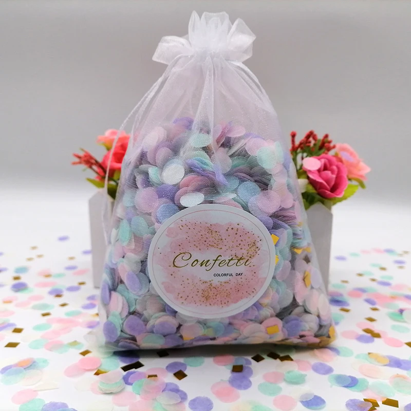 1cm 20g/Bag Party decorations Paper confetti Magical Gold Paper Confetti Wedding Sprinke Push Pop Girl's Baby Shower Unicorn Party Birthday Decoration