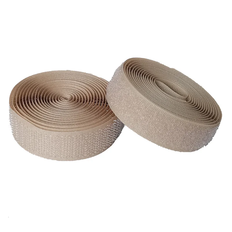 Khaki kein klebstoff haken schleife verschluss band nähen Zubehör band aufkleber straps couture kleidung 20/25/40/50/100mm DIY – Detail 5