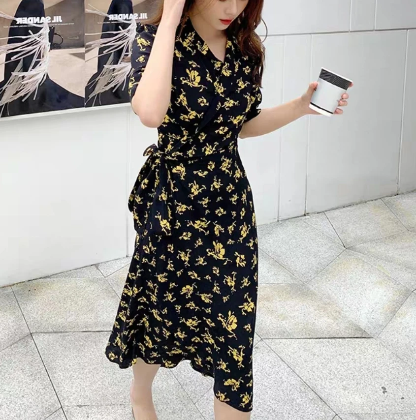 mid length wrap dress