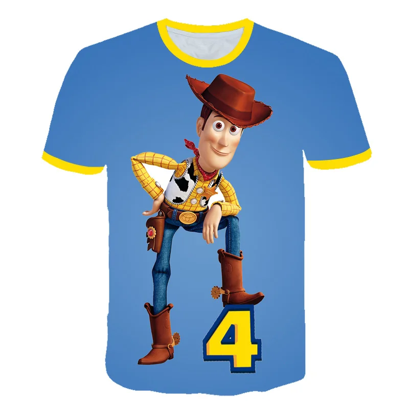 Toy Story 4 t футболка новая забавная футболка s для мужчин/женщин мультфильм фильм История Игрушек 4 3D печатная История Игрушек 4 мальчик девочка детская футболка улица - Цвет: picture color