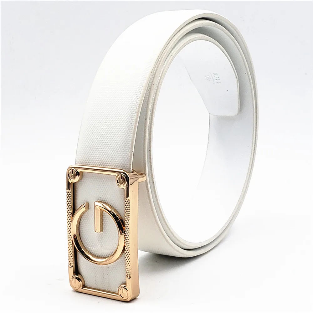 New Fashion Real Leather Mens Belts Designer G Buckle Belts For Men Women Business Popular Belts Luxury Brand Strap