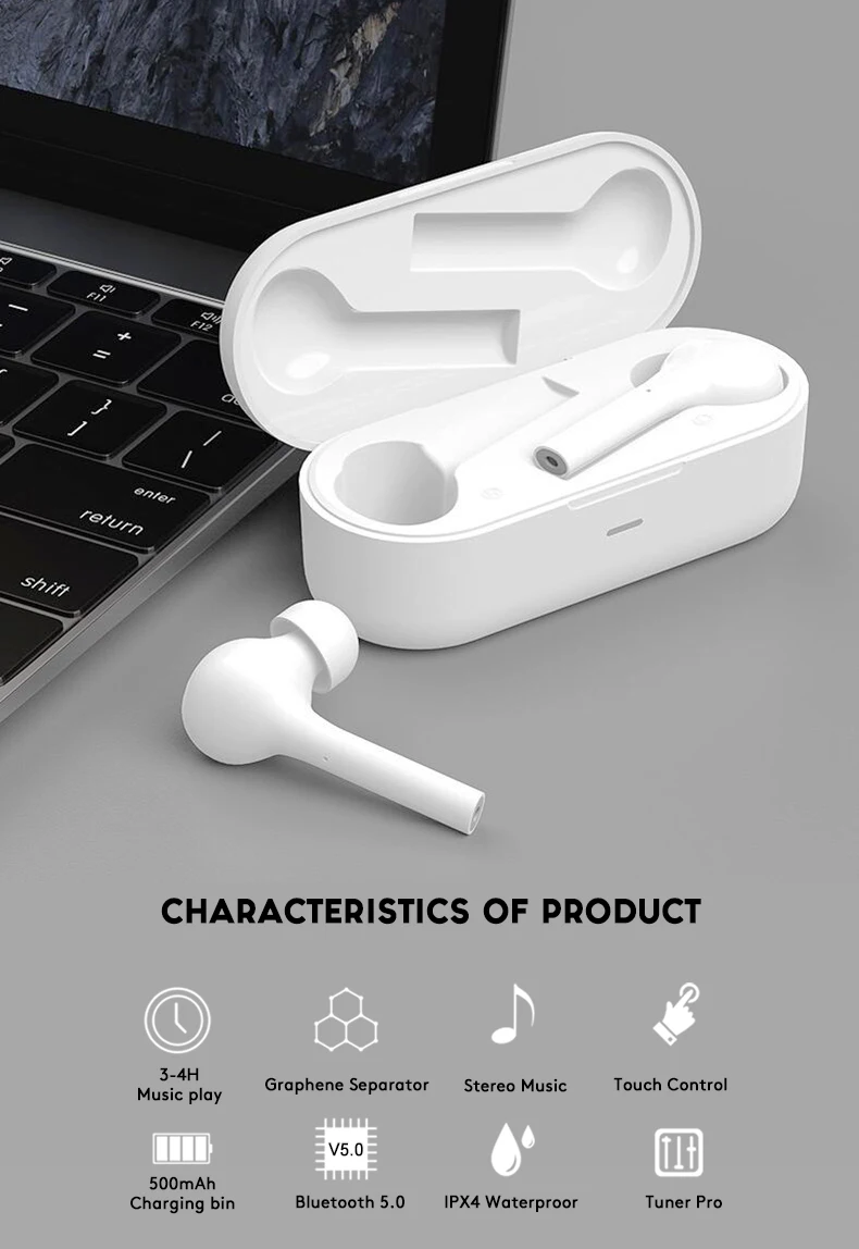 5,0 беспроводные Bluetooth наушники JS18 водонепроницаемые наушники с шумоподавлением 3D стерео Спортивная игровая гарнитура для IOS Android