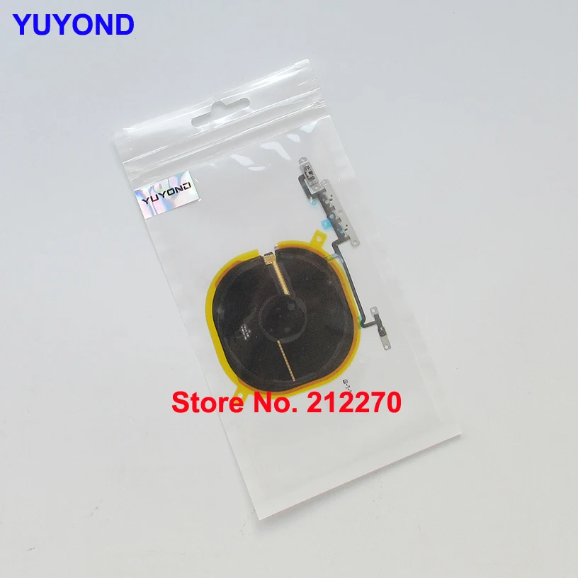 YUYOND NFC клип беспроводной зарядки панель катушки для iPhone X с объемом гибкий кабель предварительно установлен