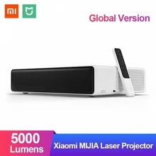 Глобальная версия Xiaomi MIJIA лазерный проектор 150 ''5000 люмен ALPD 4K Full HD, 2 Гб оперативной памяти, 16 Гб встроенной памяти, блютоотом Android 6,0 Prejector