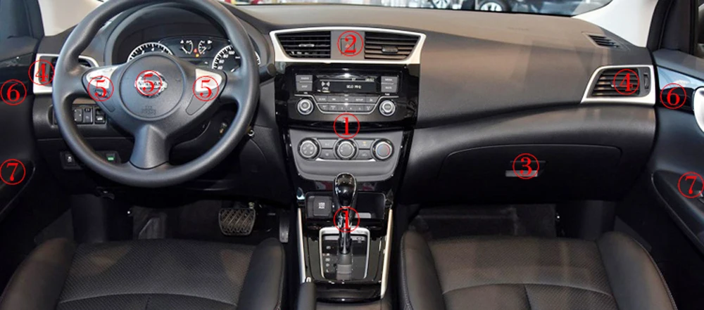 Самоклеящиеся автомобильные наклейки для NISSAN SYLPHY- виниловые автомобильные наклейки из углеродного волокна и наклейки аксессуары для стайлинга автомобилей