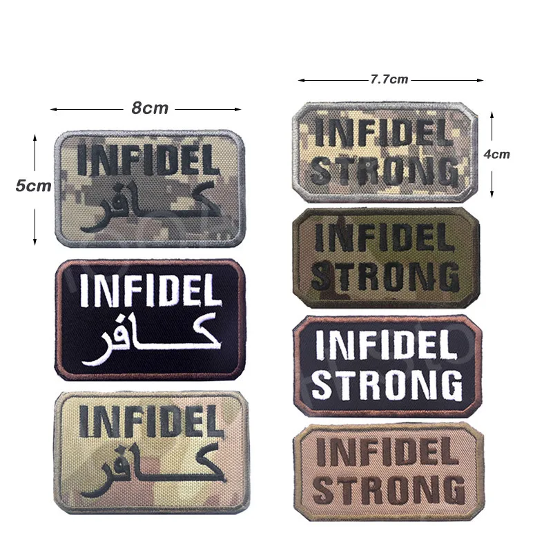 Infidel сильный патч Американский Флаг Тактический Infidel арабский боевой дух Мссб Мультикам лесной пустыни SWAT ACU крестоносца значок патчи