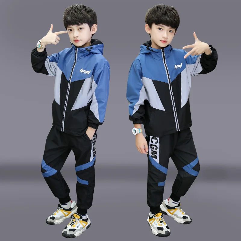 Комплект для мальчиков из 2 предметов толстовка с капюшоном и штаны | Детская
