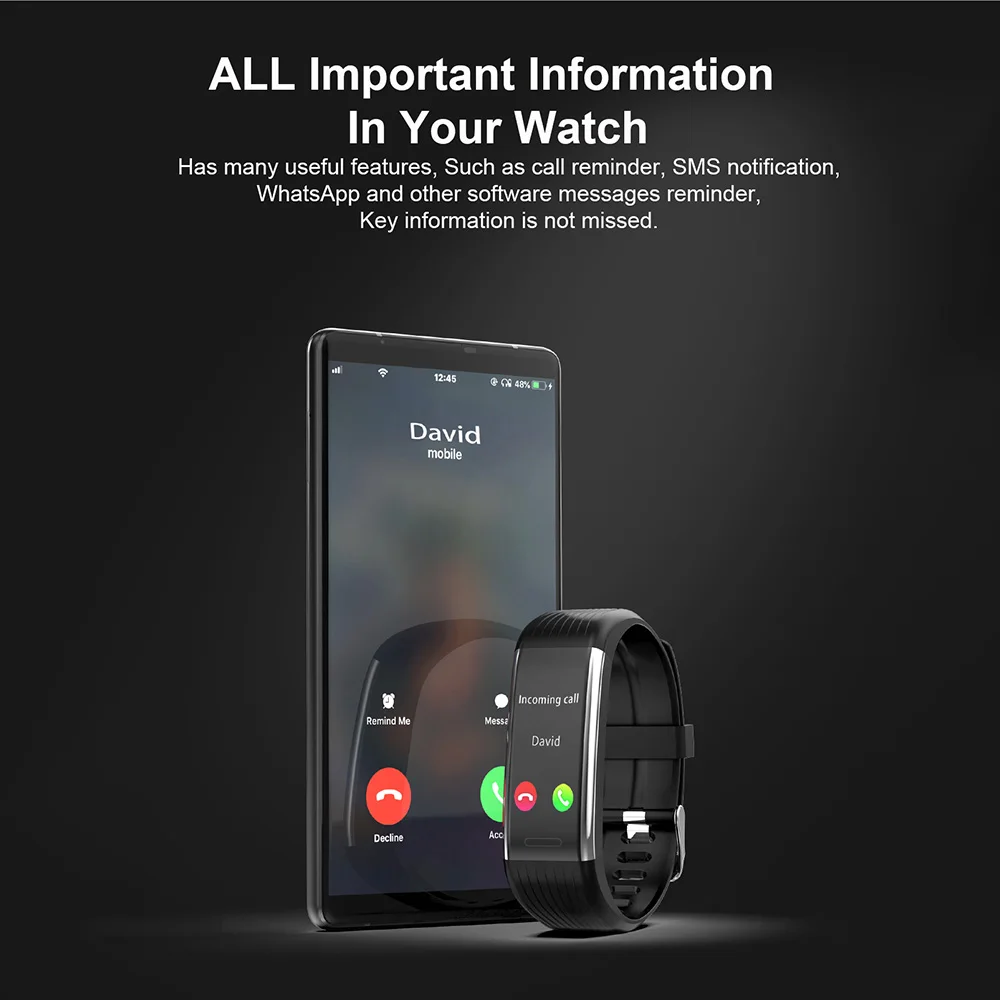 Сенсорный экран Смарт-часы IP67 Водонепроницаемый трекер фитнес-браслет монитор сердечного ритма во время сна фотосъемка умный спортивный браслет