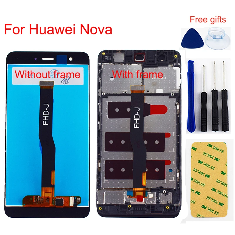 Для huawei Nova CAZ-AL10 CAN-L13 L03 L12 L02 L11 L01 ЖК-дисплей монитор панель+ сенсорный экран дигитайзер сенсор сборка Рамка