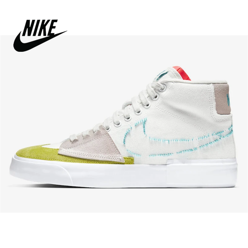 Nike SB Blazer/женская спортивная обувь со средним краем CI3833-401 кожаная на высокой