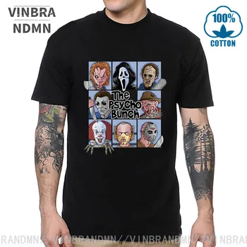 

The Psycho Bunch Chucky T Shirt Demon Death Scary Evil Satanism Jason T-shirt Supernatural Tshirt America Horror Story Tee Homme