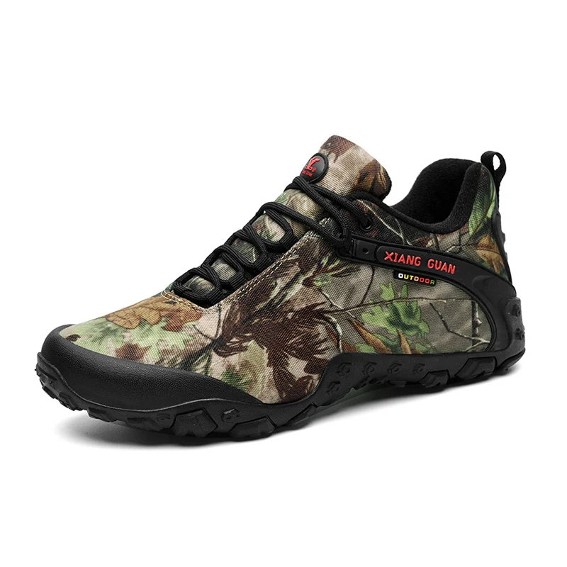 Black Camouflage Альпинистская обувь Xiangguan; Мужская камуфляжная обувь унисекс для альпинизма; удобная теплая и износостойкая женская спортивная обувь - Цвет: Black Camouflage