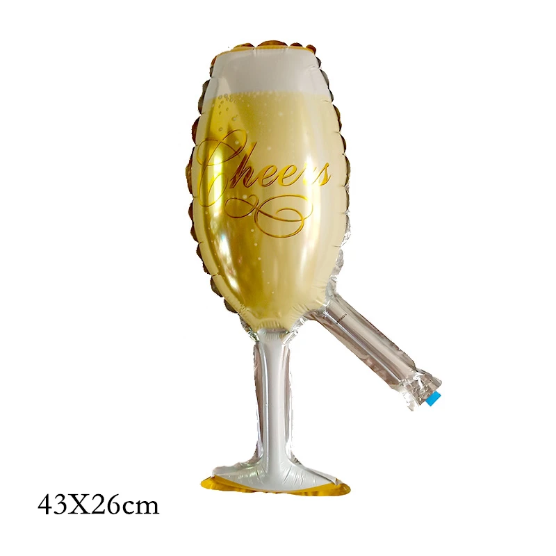 Счастливые 30 день рождения украшения золотой короны шампанского очки фляга для виски фольги воздушный шар средней школы мяч вечерние шары - Цвет: Бургундия
