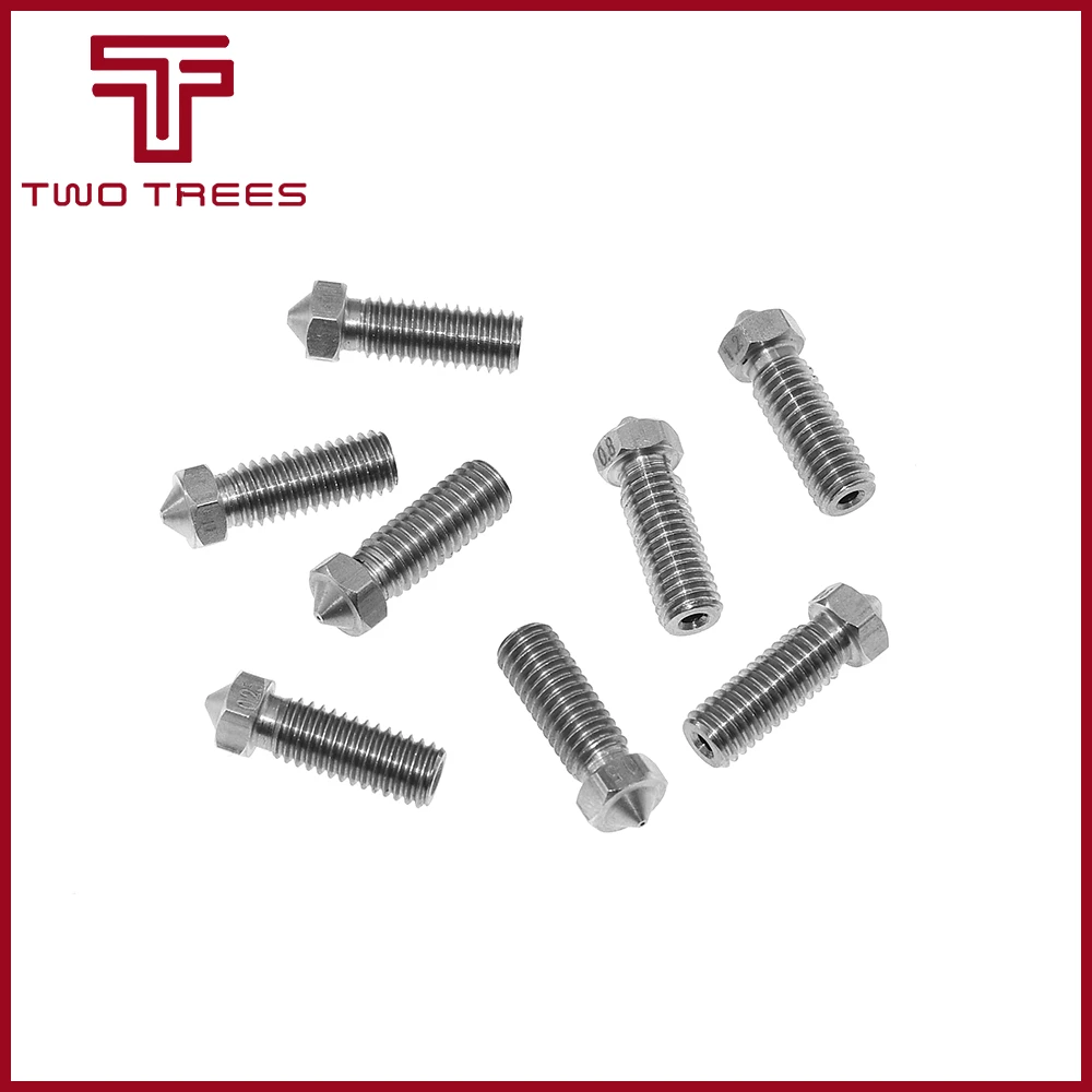 All metal Stainless steel Volcano Nozzle 0.4mm0.6mm0.8mm1.0mm1.75mm 3mm Lengthen Crater hotend For 3D Printer PLAABS (3)