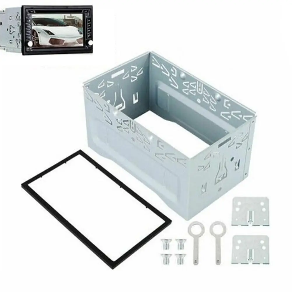

Dual DIN Mounting Dashboard Kit For Car Radio Player Box Durable Radio Head Unit Mounting Bracket Accessory Kit