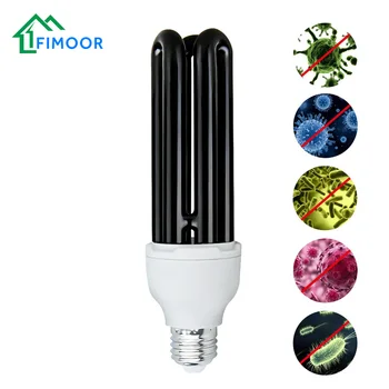 

20W 40W 60W E27 UV Light Bulb AC220V Straight Low Energy Ultraviolet Fluorescent Black Light CFL Violet Detection Lamp